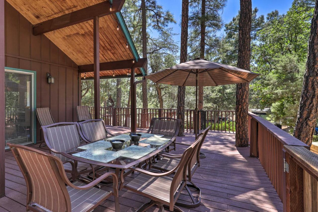 Rustic-Chic Prescott Cabin With Deck In Wooded Area! Villa Exterior photo