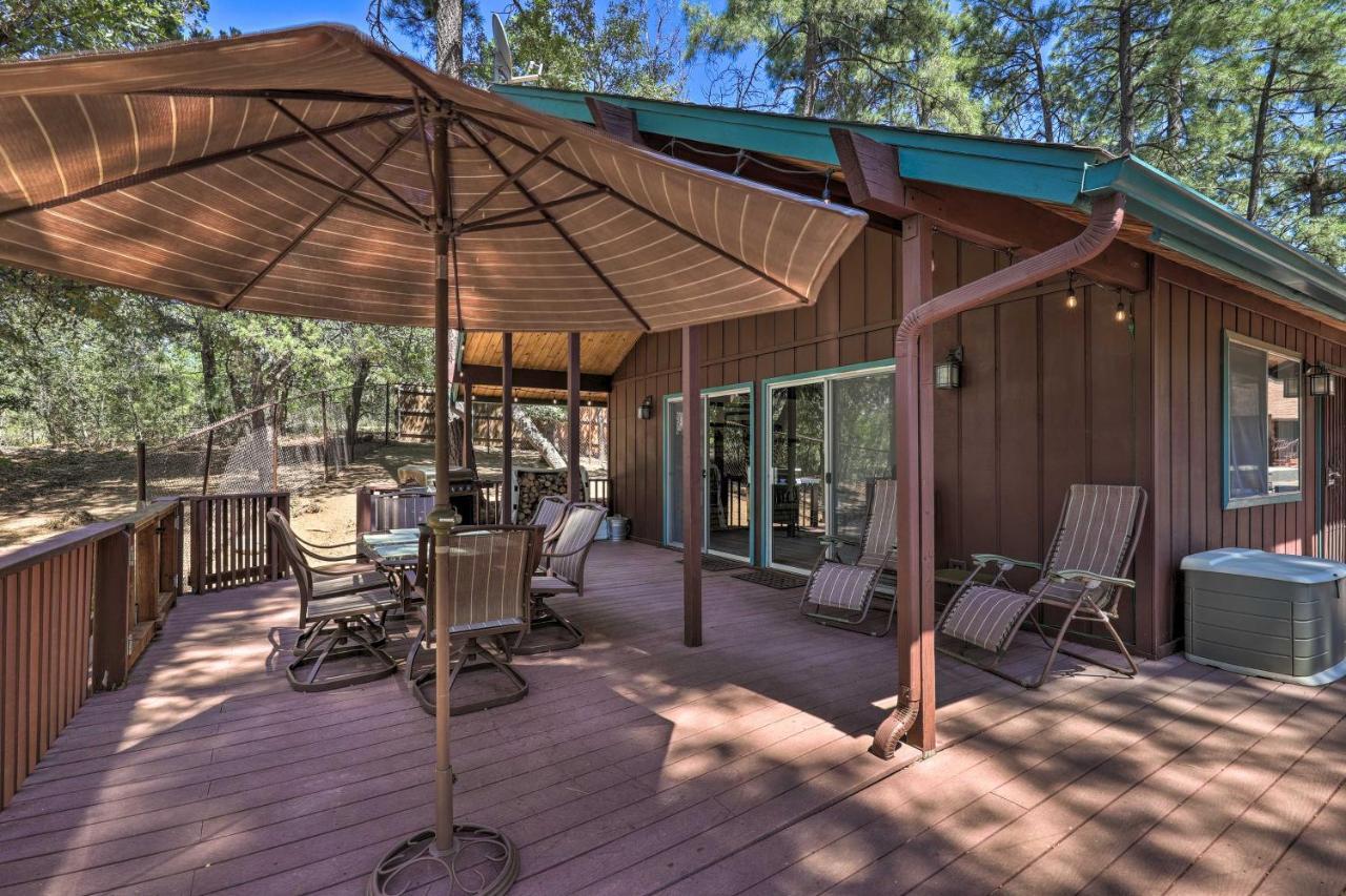 Rustic-Chic Prescott Cabin With Deck In Wooded Area! Villa Exterior photo