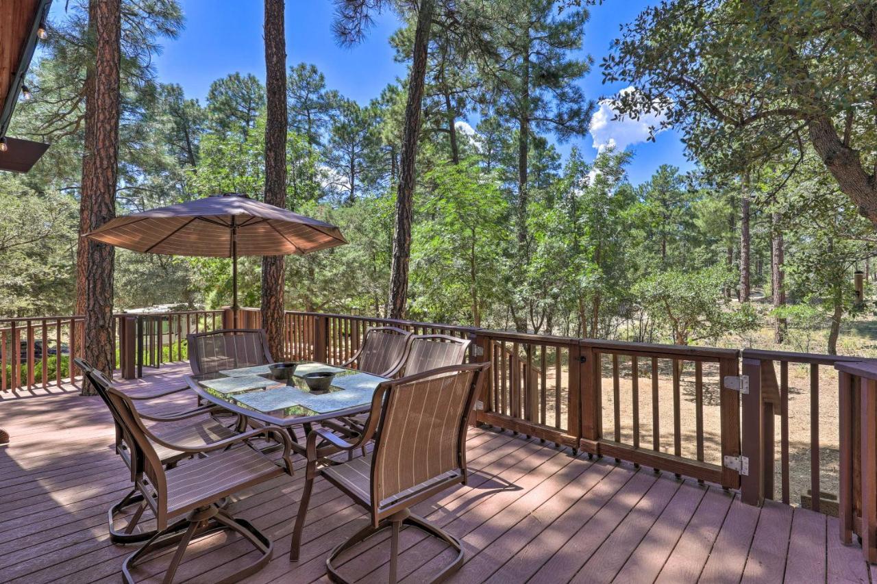 Rustic-Chic Prescott Cabin With Deck In Wooded Area! Villa Exterior photo