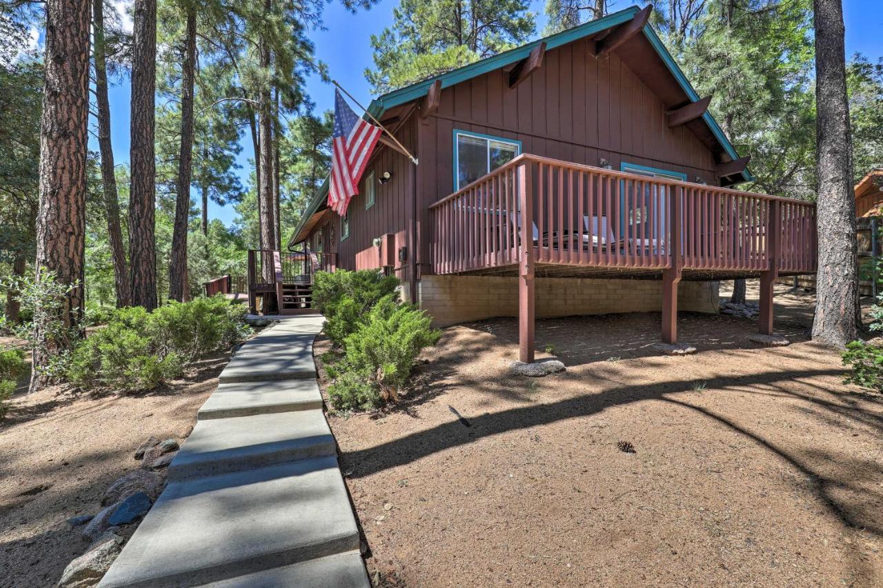 Rustic-Chic Prescott Cabin With Deck In Wooded Area! Villa Exterior photo